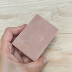 Jabón Natural de Glicerina con Arcilla Roja y Lavanda para Piel Normal