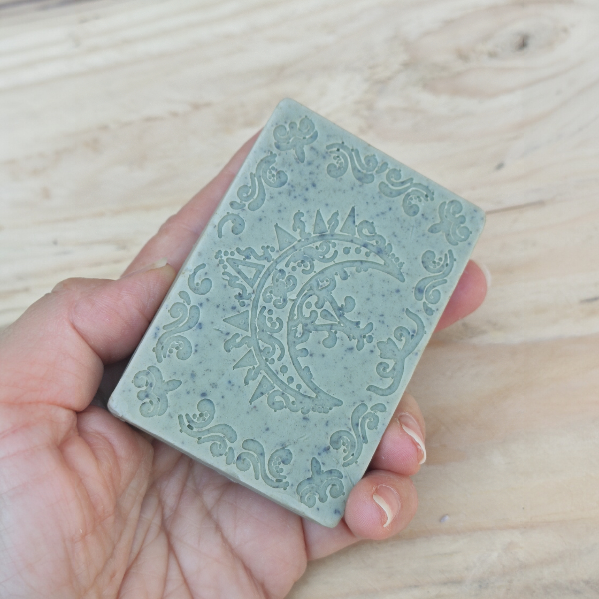 Jabón de Glicerina con Arcilla Verde y Menta