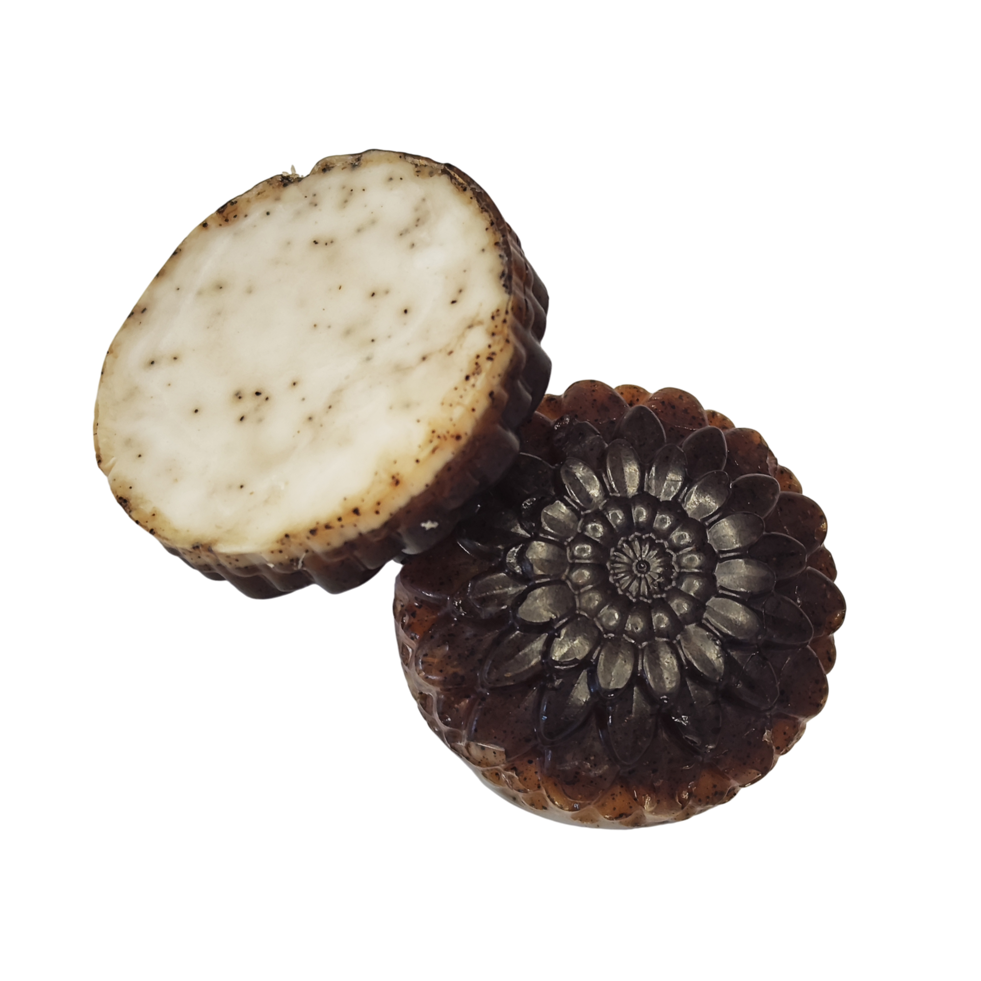 Jabón Natural de Glicerina con Avena y Café para Piel Normal