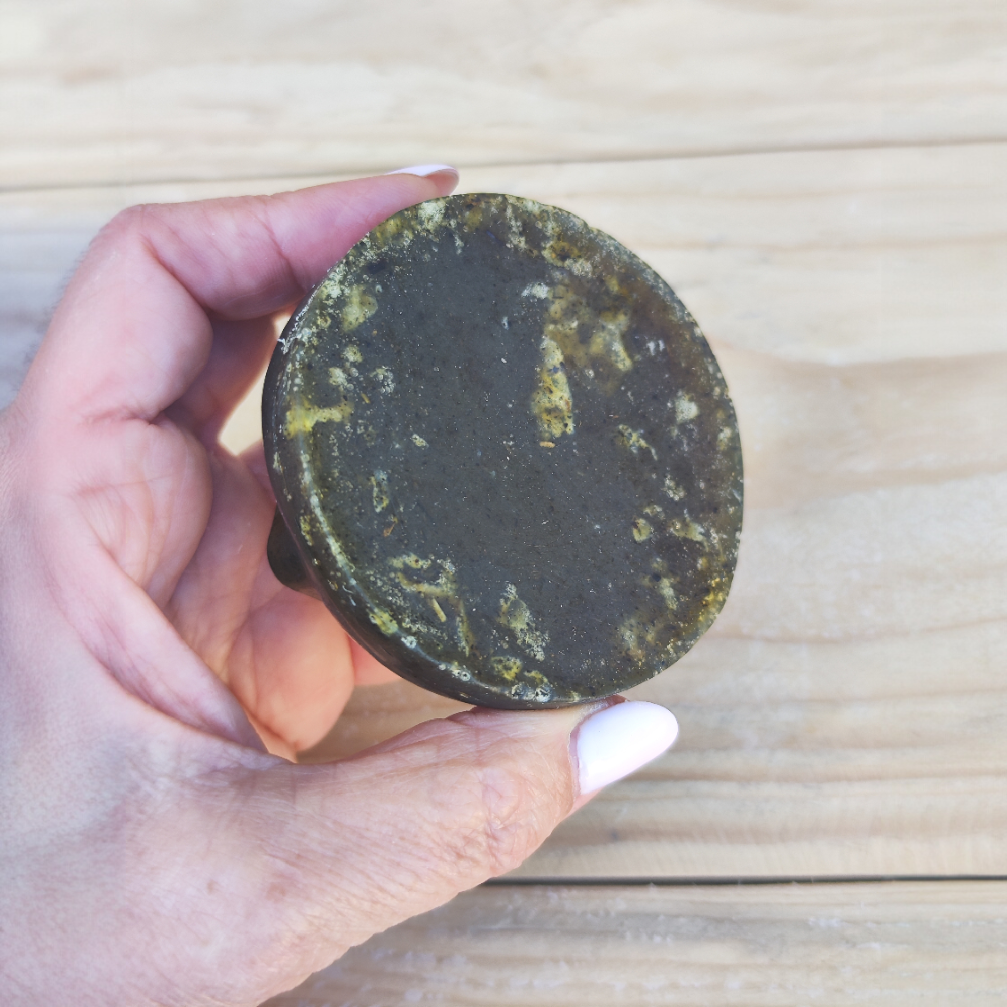 Jabón Natural de Glicerina con Avena y Menta para Piel Cansada