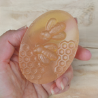 Jabón Natural de Glicerina con Miel y Bicarbonato para Piel Normal