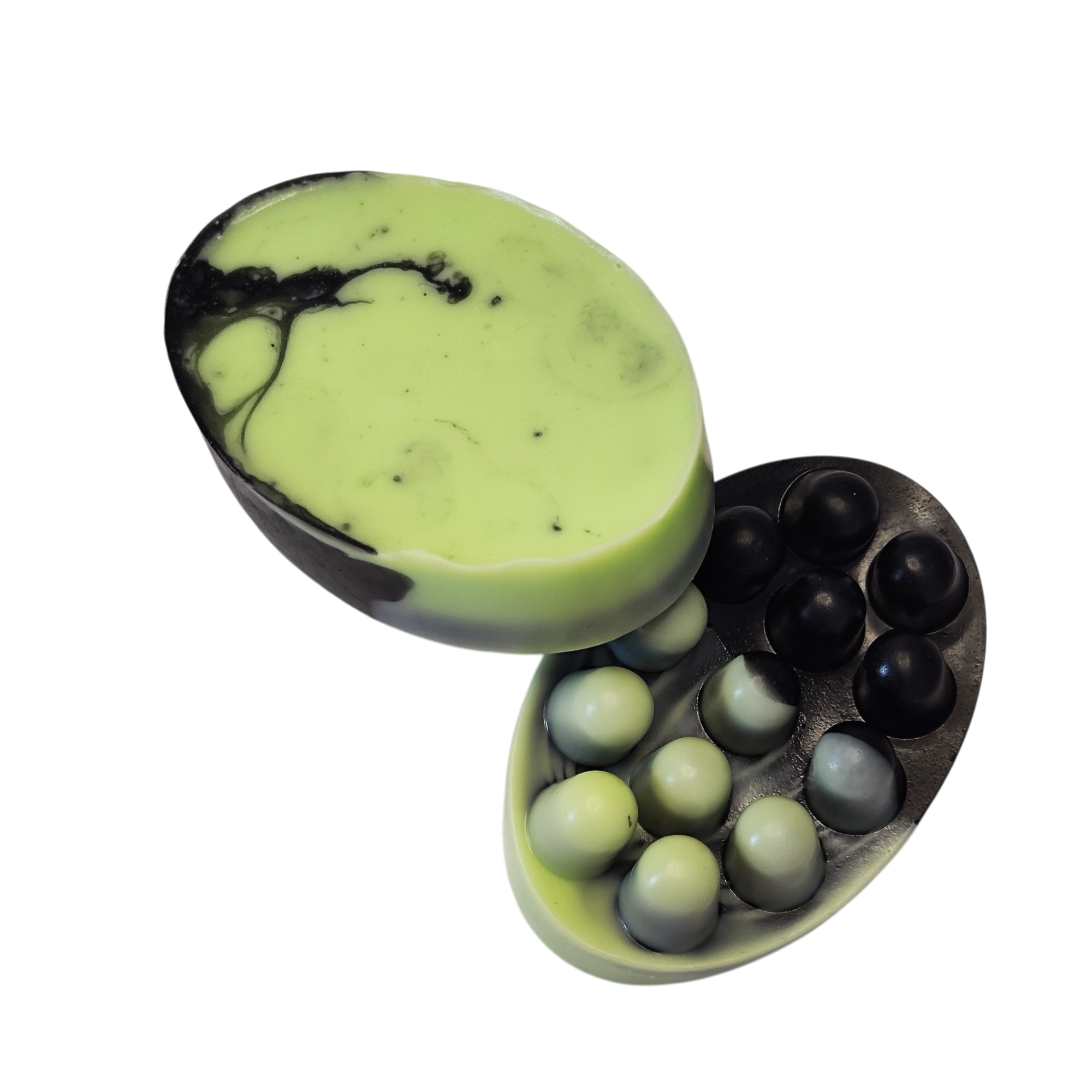 Jabón Natural de Glicerina con Carbón Activado y Aloe Vera para Piel Grasa