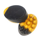 Jabón Natural de Glicerina con Carbón Activado y Cúrcuma para Piel Mixta