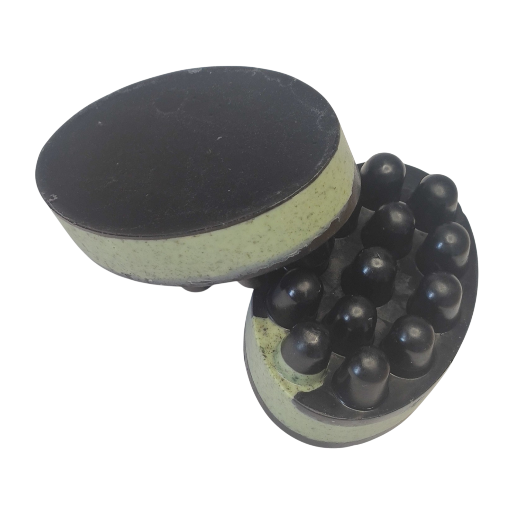 Jabón Natural de Glicerina con Carbón Activado y Menta para Piel Grasa