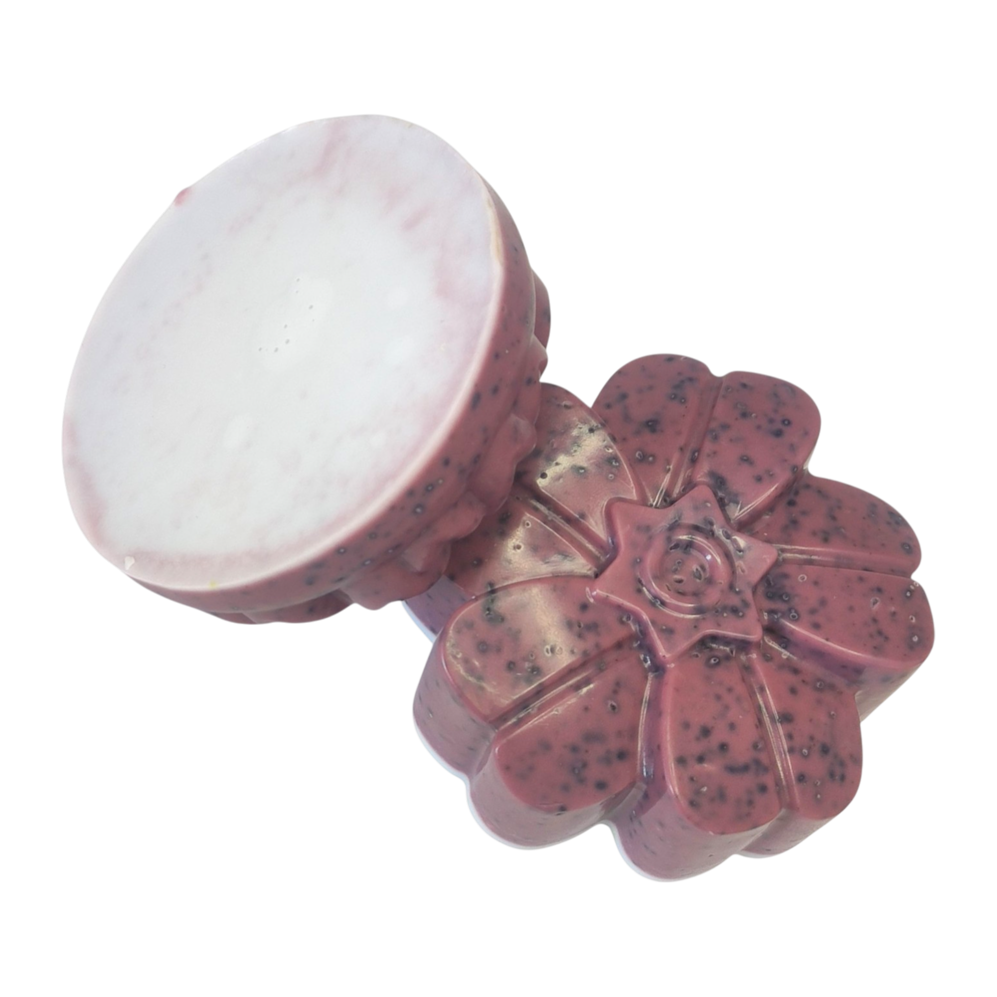 Jabón Natural de Glicerina con Hibisco para Piel Madura