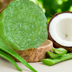 Jabón Natural de Glicerina con Aloe Vera y Coco para Piel Normal