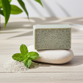 Jabón Natural de Glicerina con Arcilla Verde y Menta para Piel Grasa