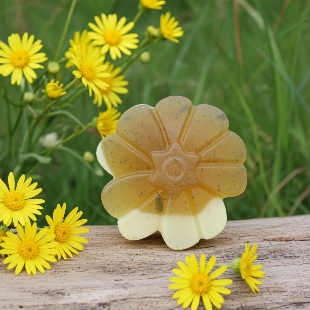 Jabón Natural de Glicerina con Árnica para Piel Cansada