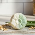 Jabón Natural de Glicerina con Avena y Aloe Vera para Piel Sensible