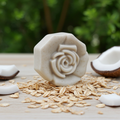 Jabón Natural de Glicerina con Avena y Coco para Piel Normal