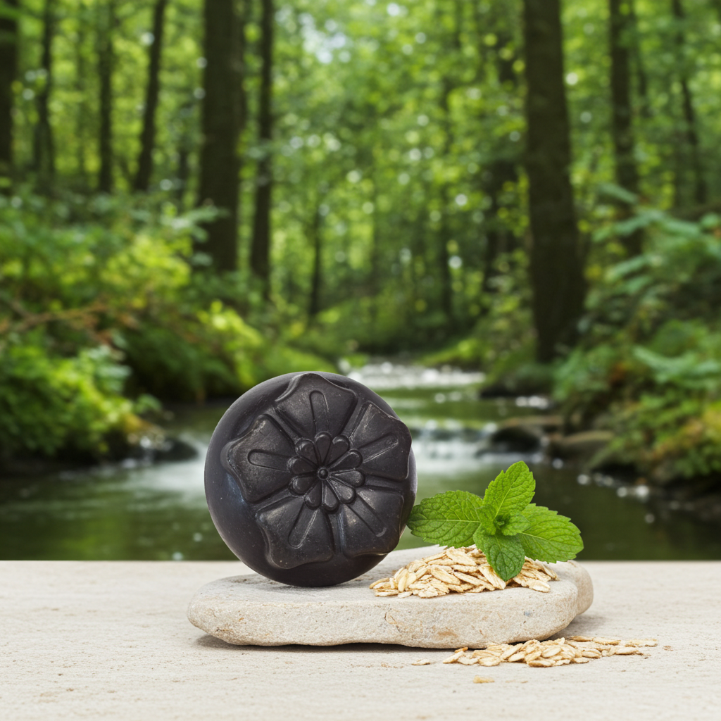 Jabón Natural de Glicerina con Avena y Menta para Piel Cansada