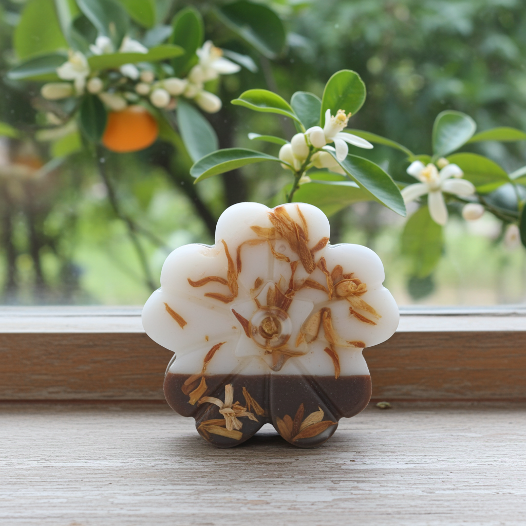 Jabón Natural de Glicerina con Azahar para Piel Seca