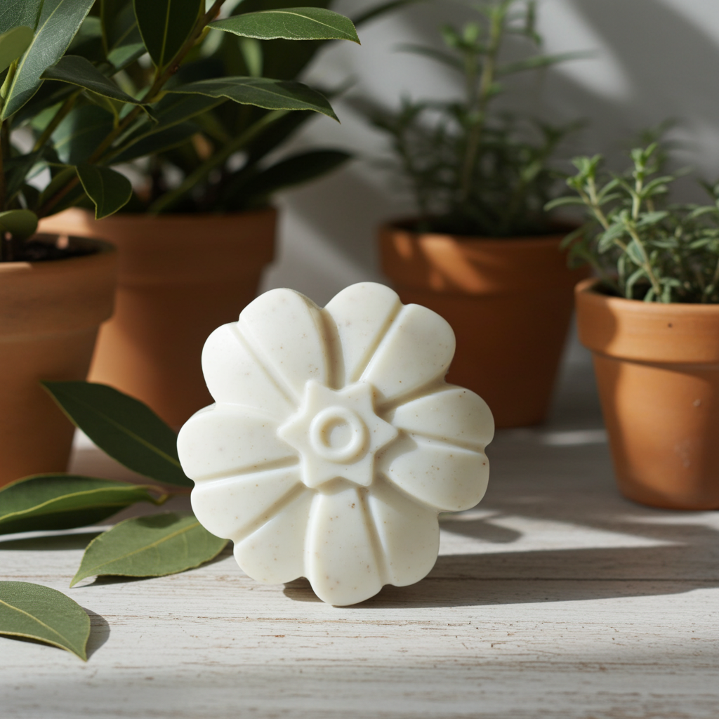 Jabón Natural de Glicerina con Laurel para Piel Grasa