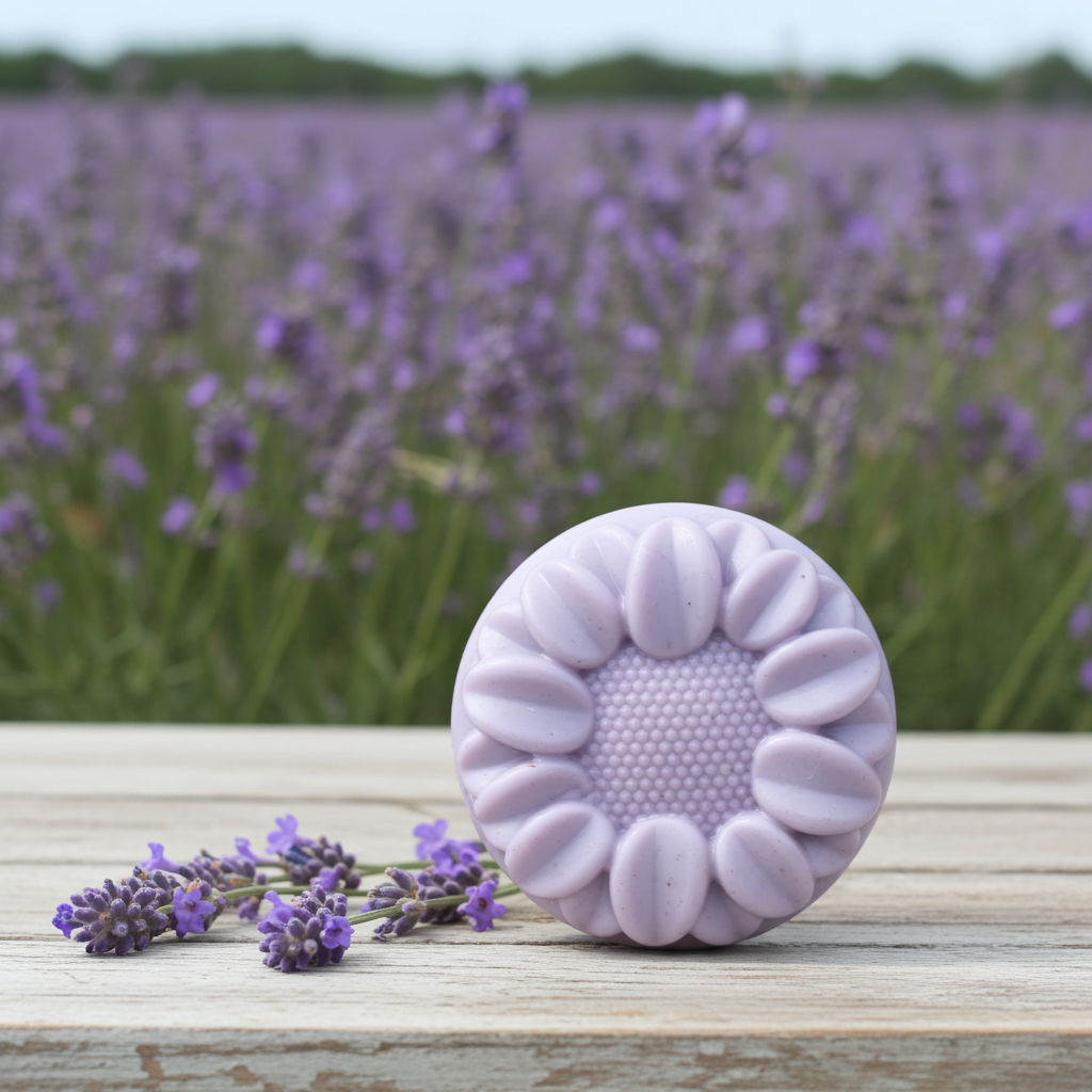 Jabón Natural de Glicerina con Lavanda para Piel Mixta