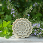 Jabón Natural de Glicerina con Menta y Romero para Piel Cansada