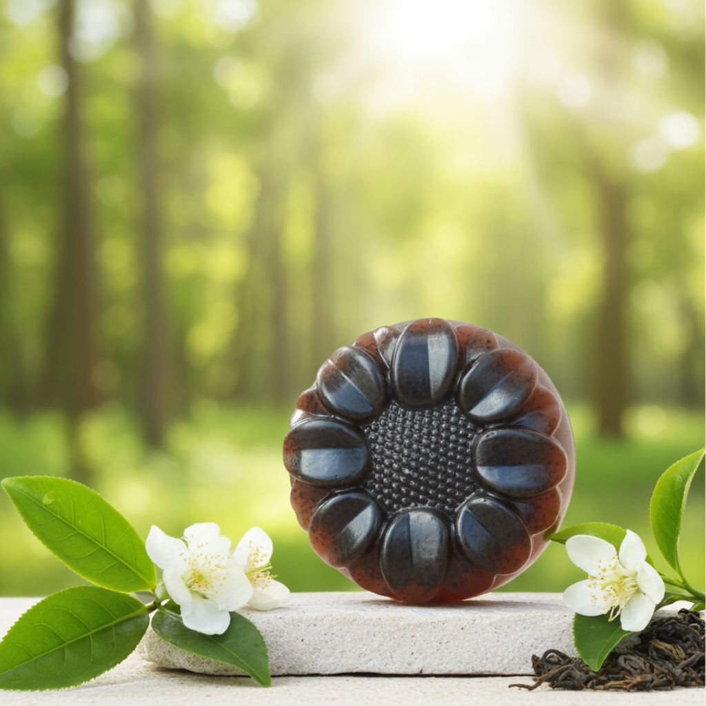 Jabón Natural de Glicerina con Té Verde para Piel Normal