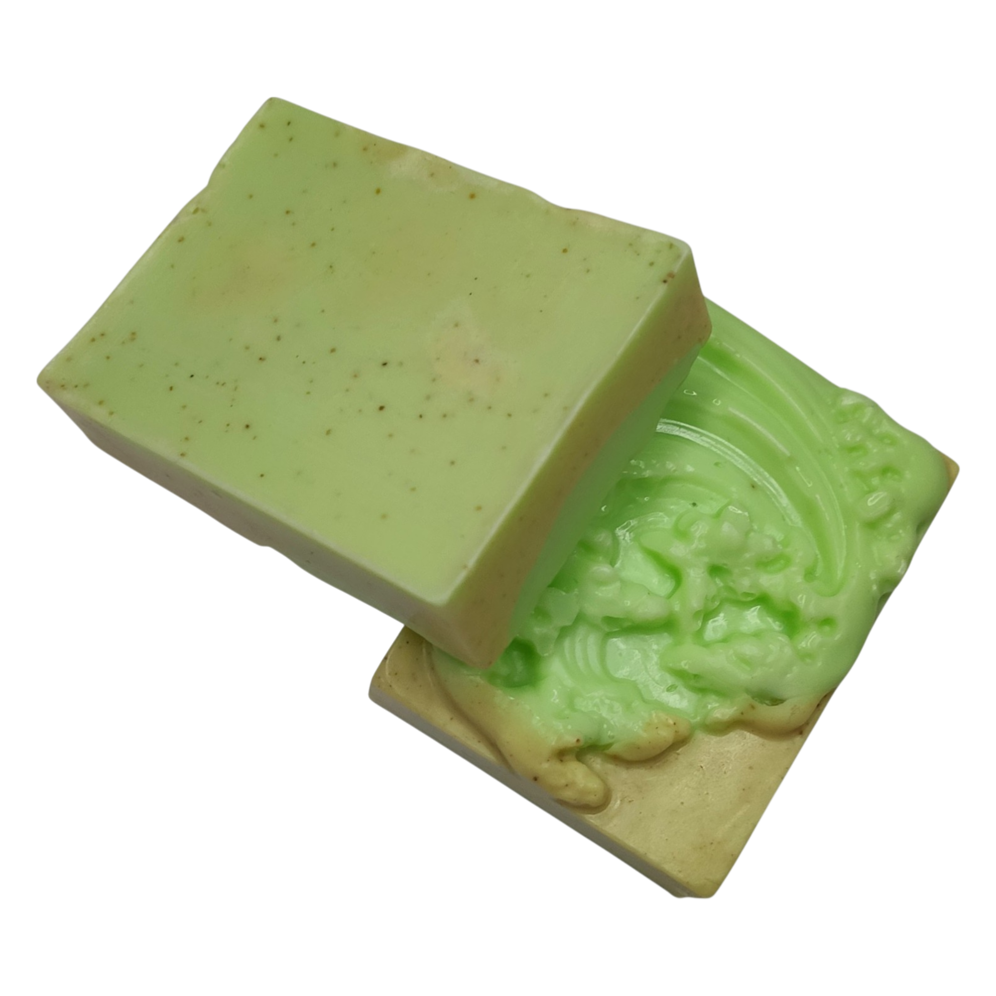 Jabón Natural de Glicerina con Jengibre y Aloe Vera para Piel con Acné