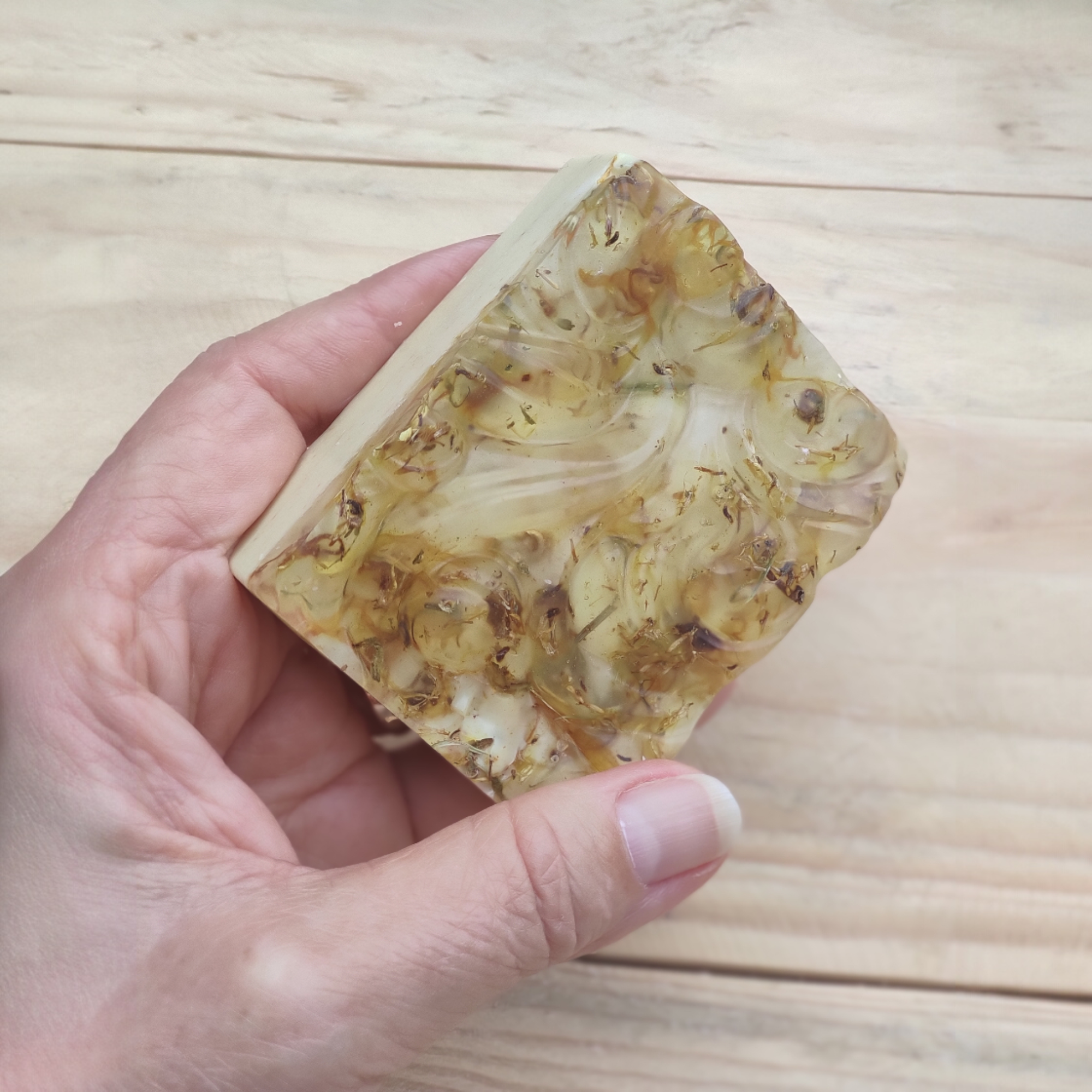 Jabón de Glicerina con Jengibre y Caléndula