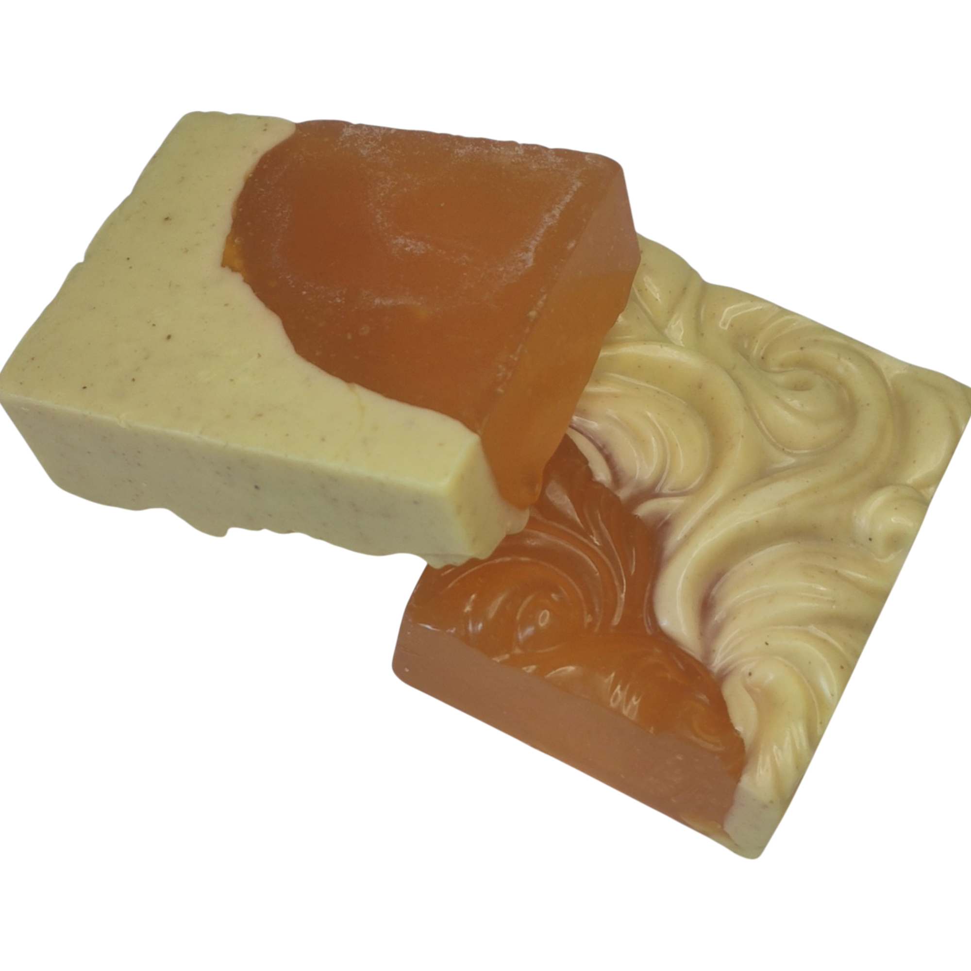 Jabón Natural de Glicerina con Jengibre y Naranja para Piel con Acné