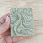 Jabón Natural de Glicerina con Menta para Piel Cansada