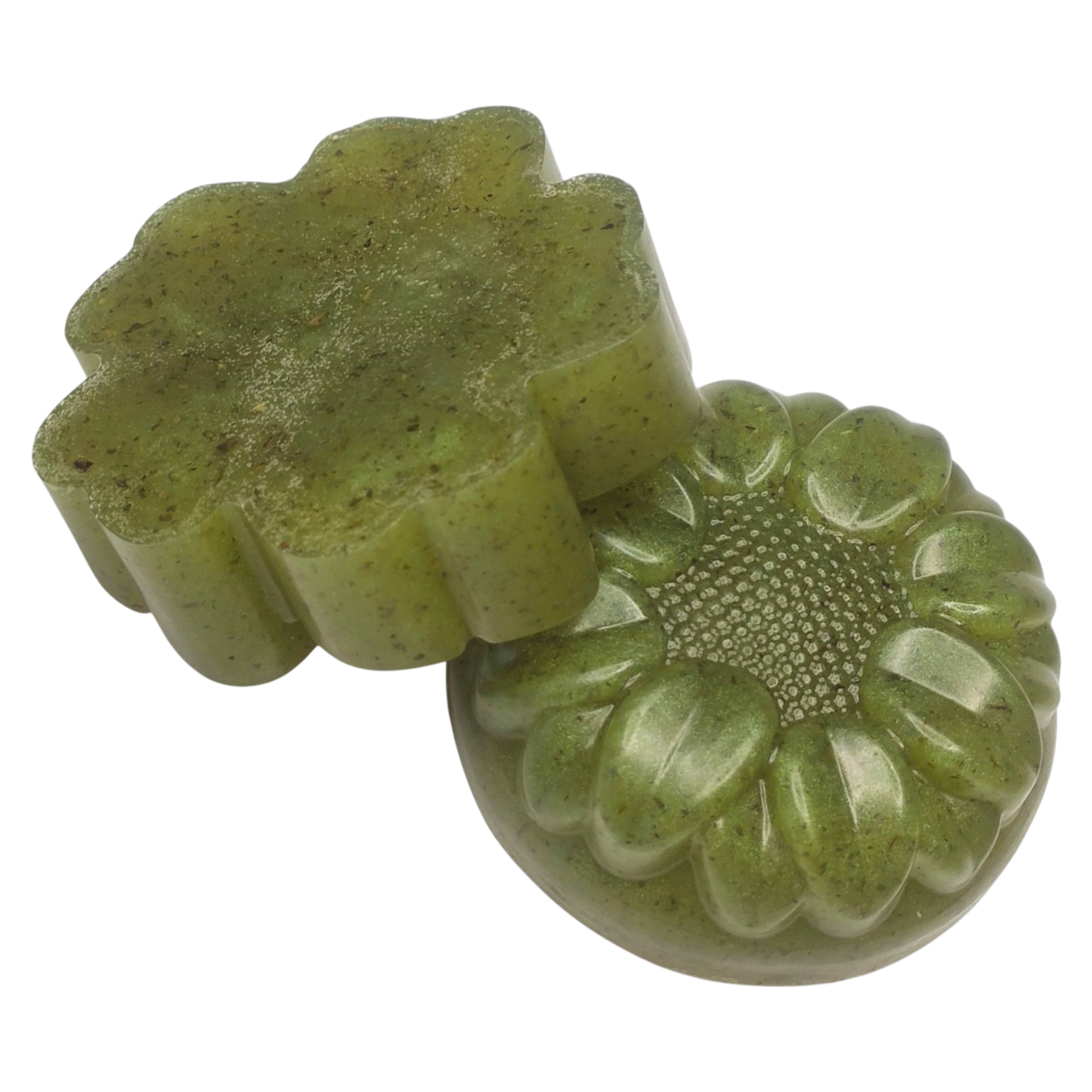 Jabón Natural de Glicerina con Perejil para Piel Mixta