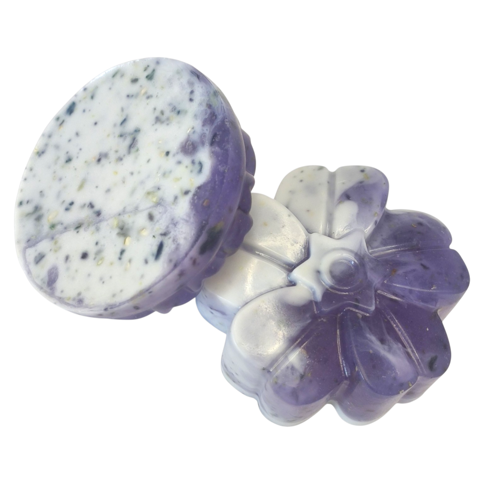 Jabón Natural de Glicerina con Violeta para Piel Seca