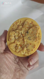 Jabón Natural de Glicerina con Miel y Polen para Piel Seca