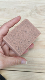 Jabón Natural de Glicerina con Arcilla Roja y Lavanda para Piel Normal