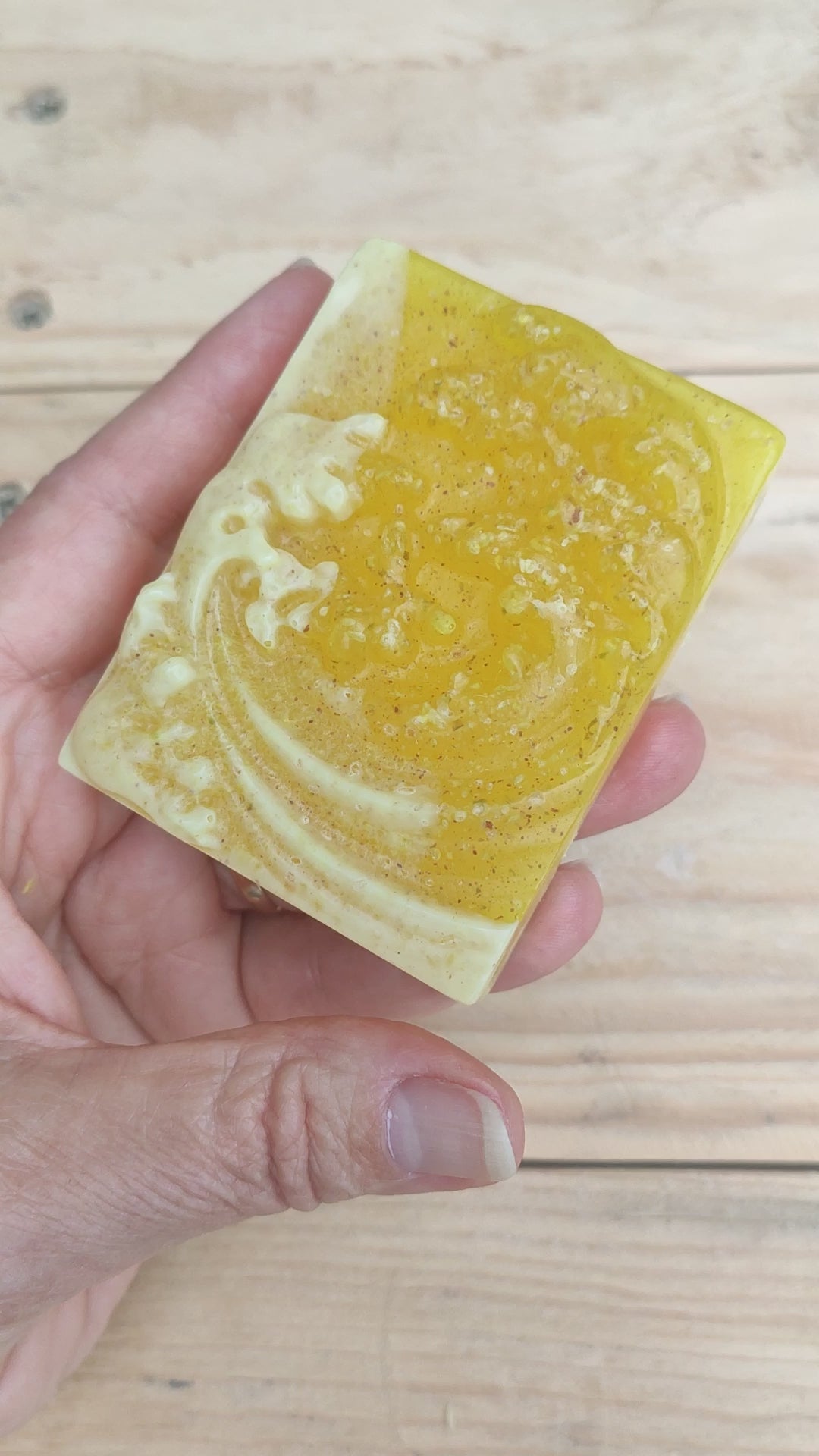 Jabón Natural de Glicerina con Jengibre y Limón para Piel con Manchas