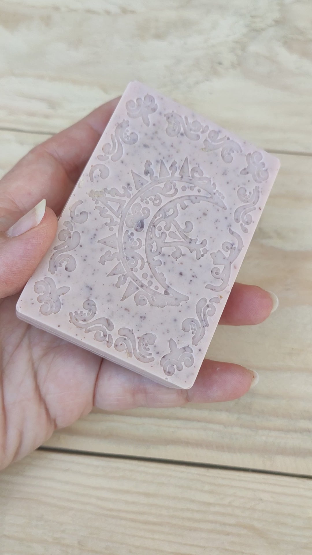 Jabón Natural de Glicerina con Arcilla Rosa y Avena para Piel Seca