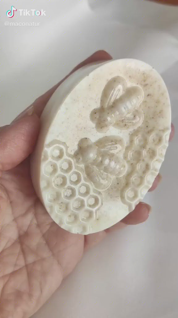 Jabón de Glicerina con Miel y Avena