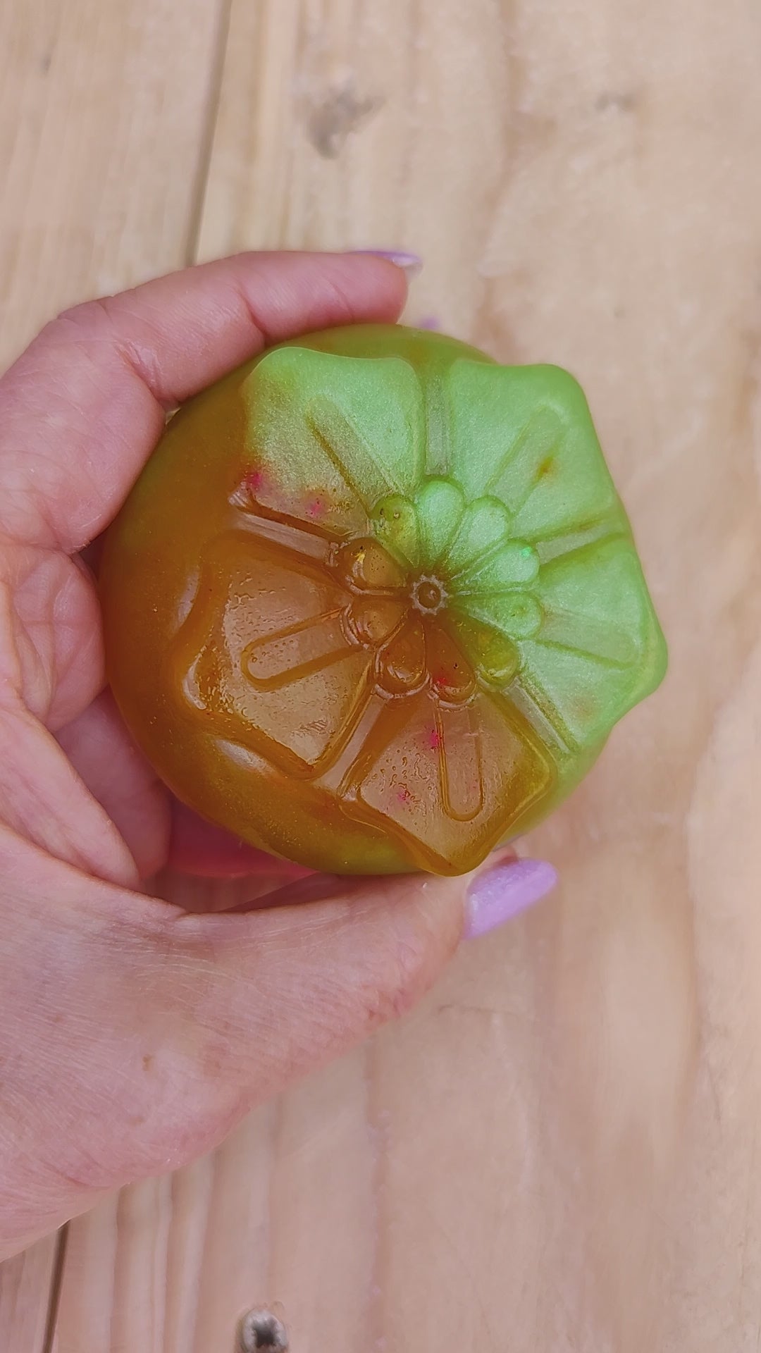 Jabón Natural de Glicerina con Aloe Vera y Naranja para Piel Normal