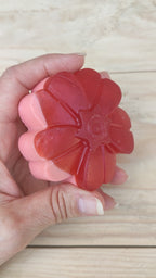 Jabón Natural de Glicerina con Rosa para Piel Madura